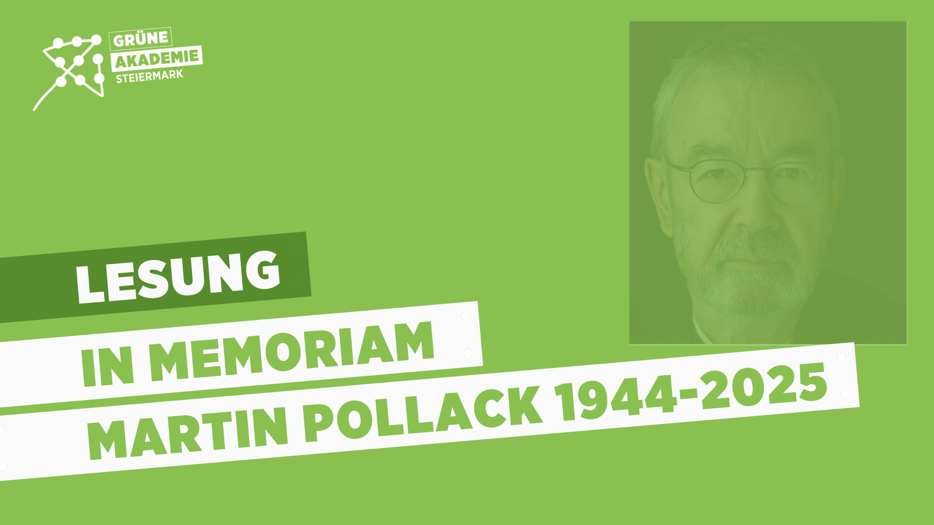 In Memoriam Martin Pollack
